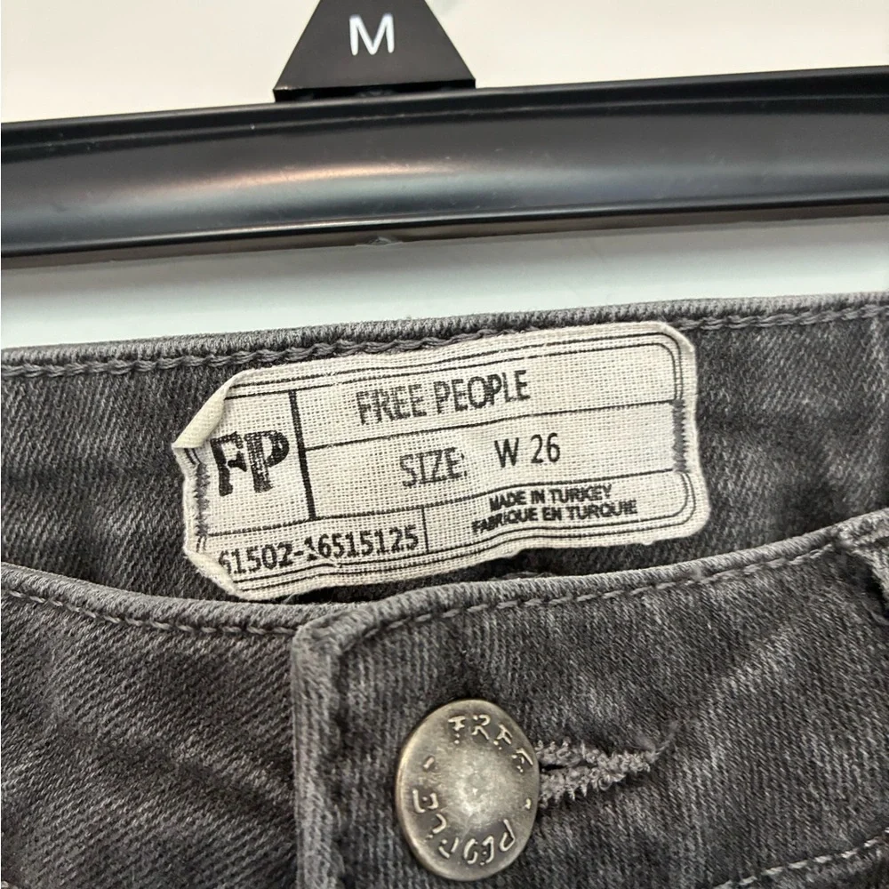 Free People Charcoal Denim Pants Women’s Size 26